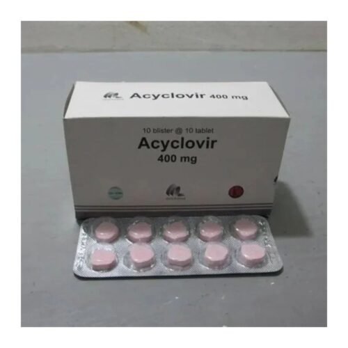 Acyclovir 400 mg tablets pack and blister
