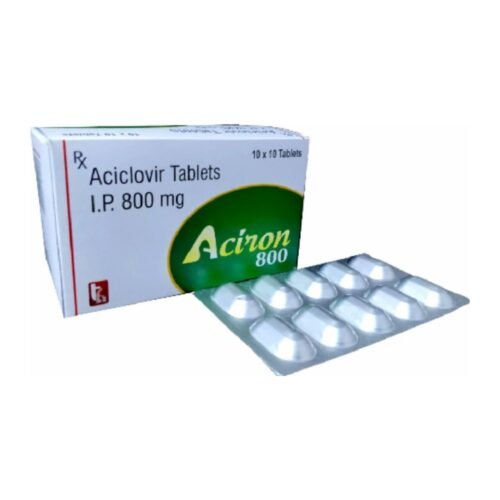 Acyclovir 800 mg tablets pack and blister