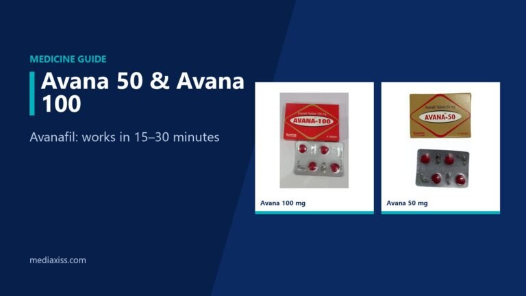 Avana 50 and Avana 100 (avanafil): the fastest-acting ED tablet