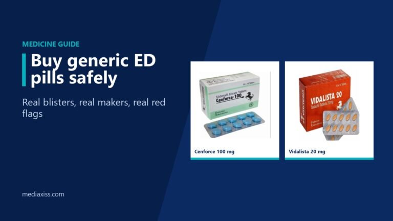 How to buy generic ED medicines online without getting scammed