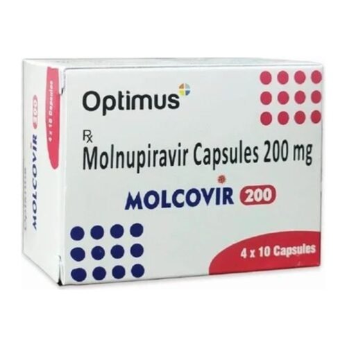 Molcovir 200 mg tablets pack and blister