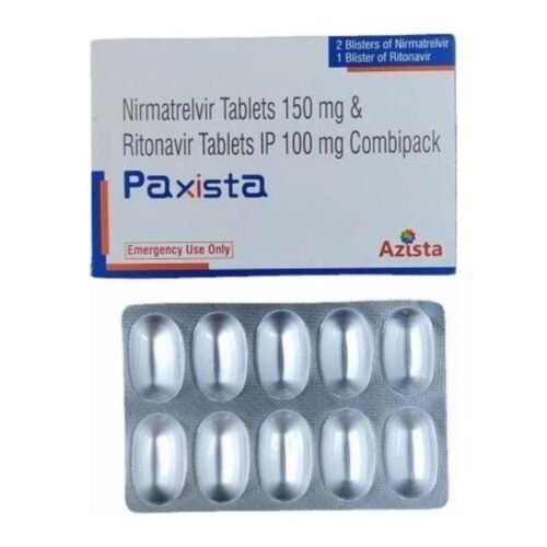 Paxista – Nirmatrelvir 150 mg & Ritonavir 100 mg tablets pack and blister