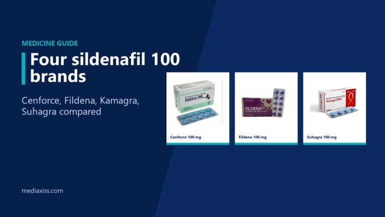 Cenforce vs Fildena vs Kamagra vs Suhagra: four sildenafil 100 brands compared