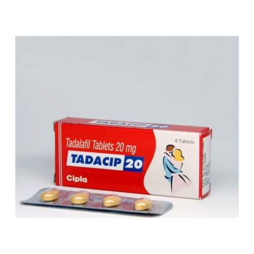 Tadacip 20 mg tablets pack and blister