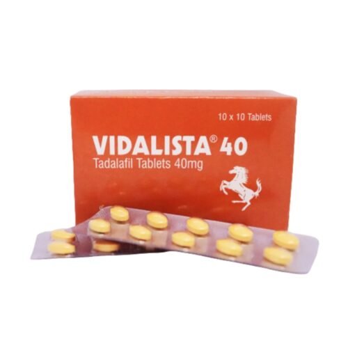 Vidalista 40 mg tablets pack and blister