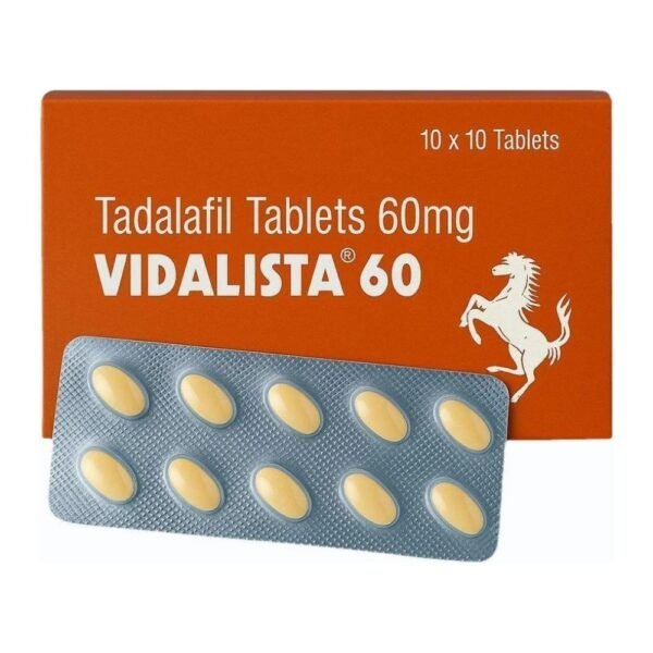 Vidalista 60 mg tablets pack and blister