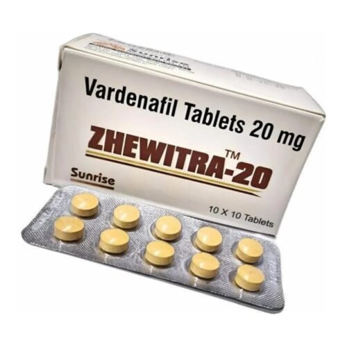 Zhewitra 20 mg tablets pack and blister
